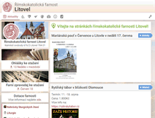 Tablet Screenshot of farnostlitovel.cz